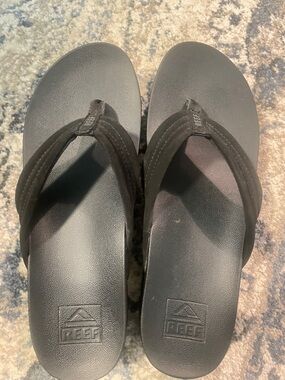 Reef Black Foam Footbed Flip Flops